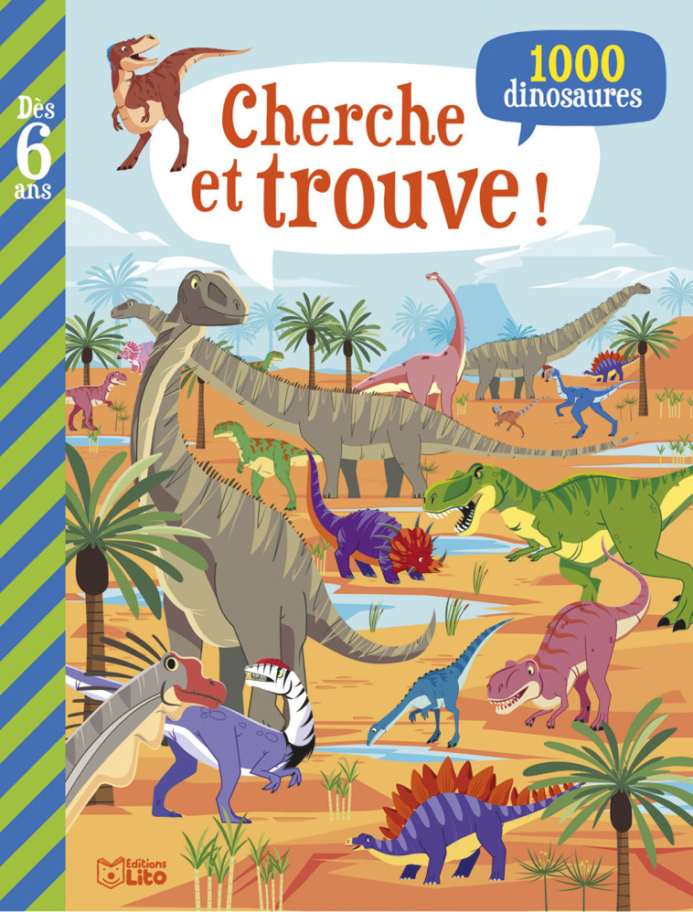 LIVRE JEUX CHERCHE TROUVE DINO - XXX - LITO