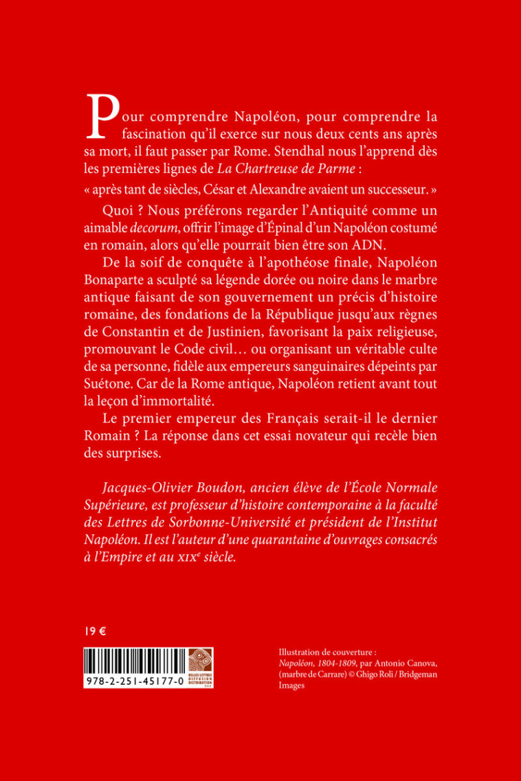 Napoléon, le dernier Romain - Jacques-Olivier BOUDON - BELLES LETTRES