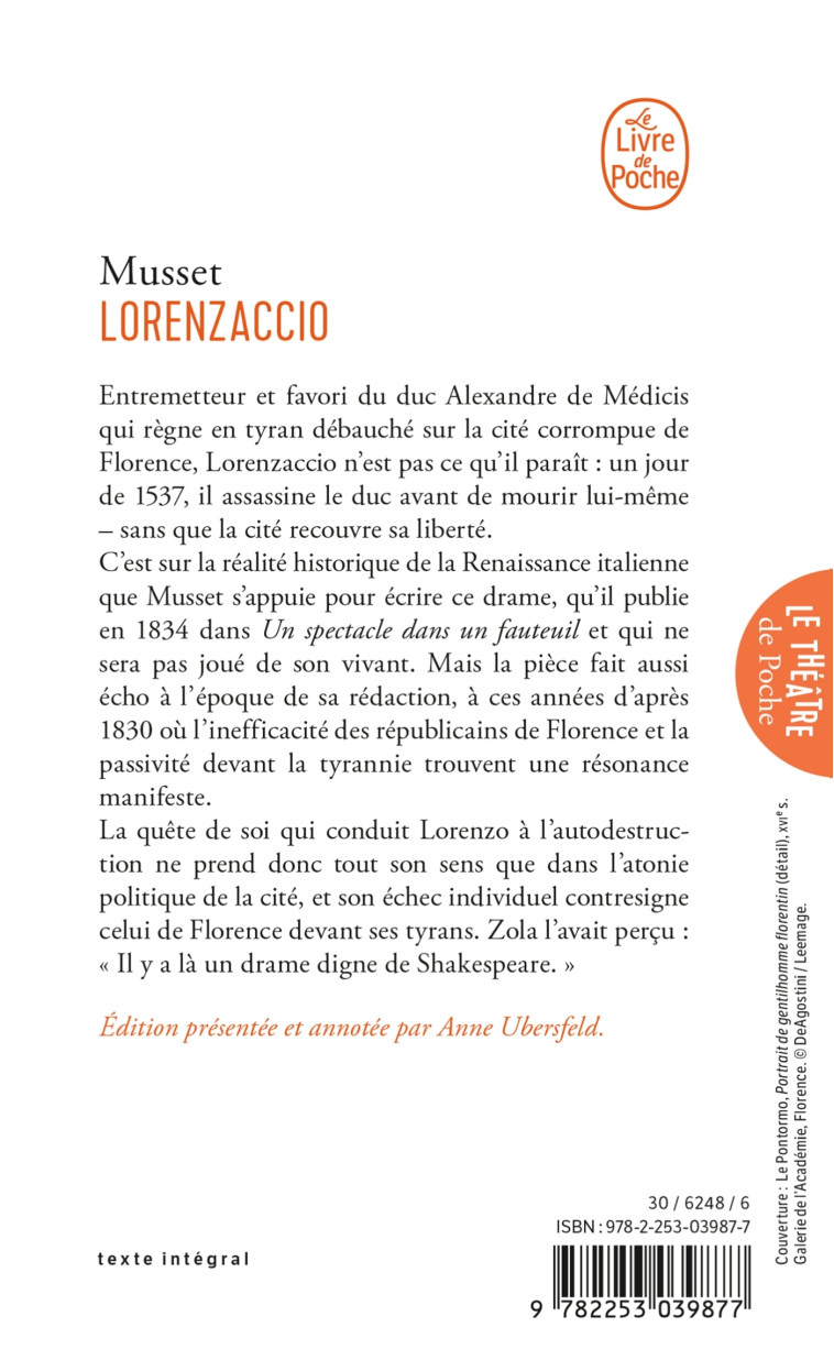 Lorenzaccio - Alfred Musset - LGF