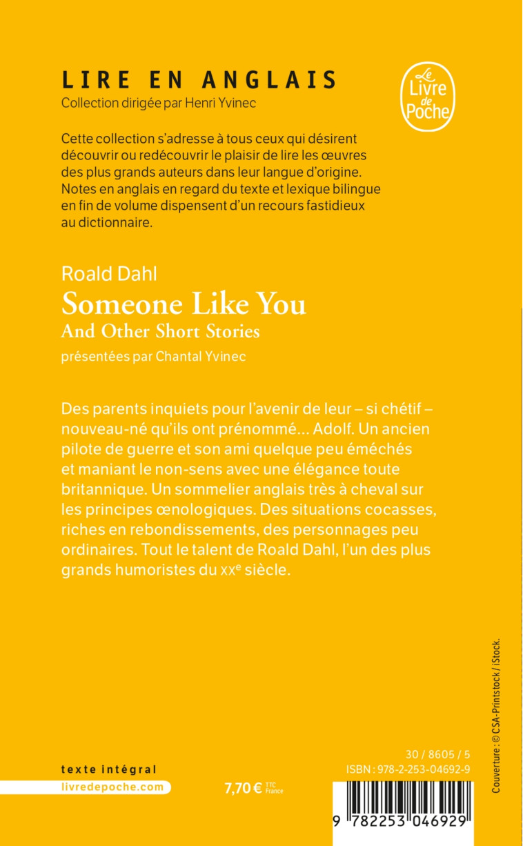 Someone like you and other short stories - Roald Dahl - LGF