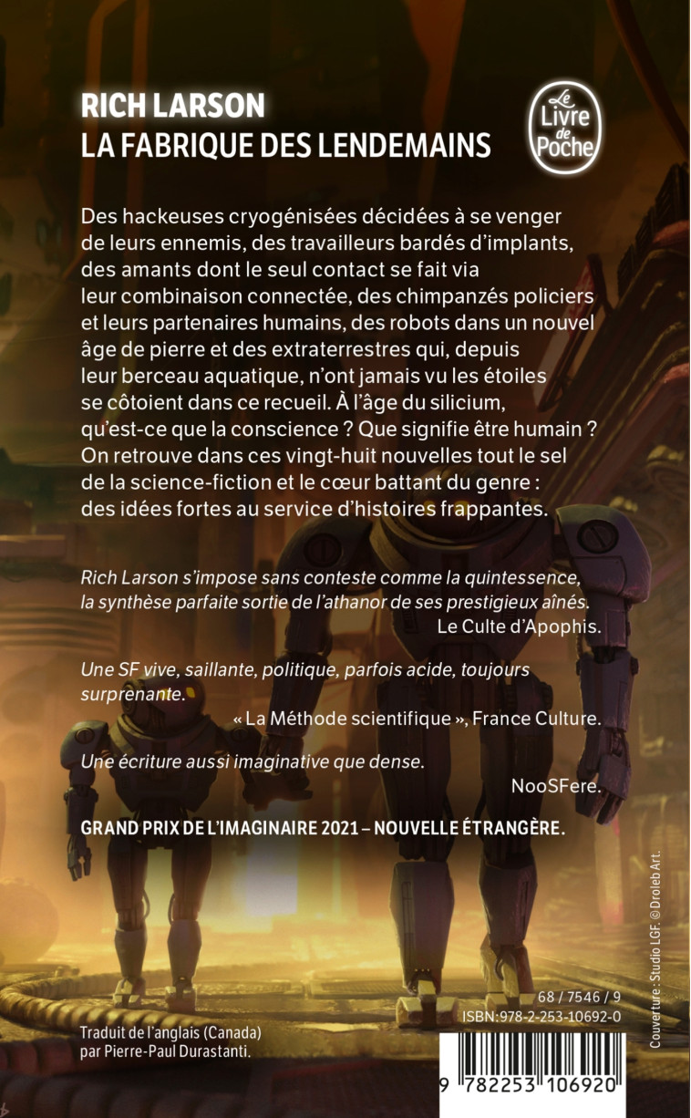 La Fabrique des lendemains - Rich Larson - LGF