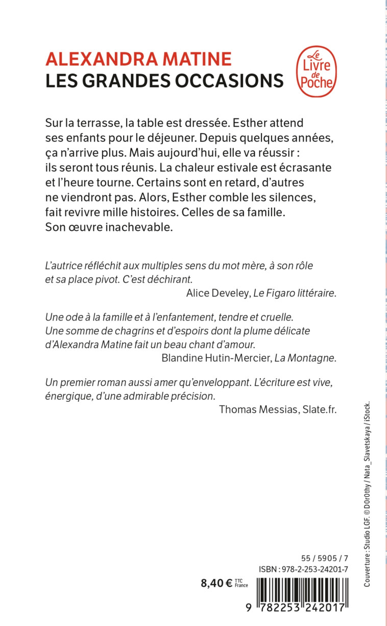 Les grandes Occasions - Alexandra Matine - LGF