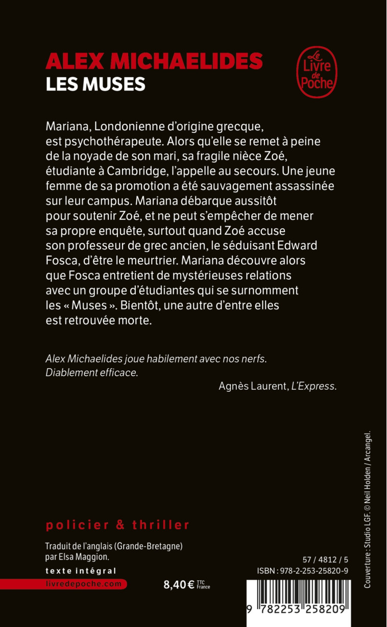 Les Muses - Alex Michaelides - LGF