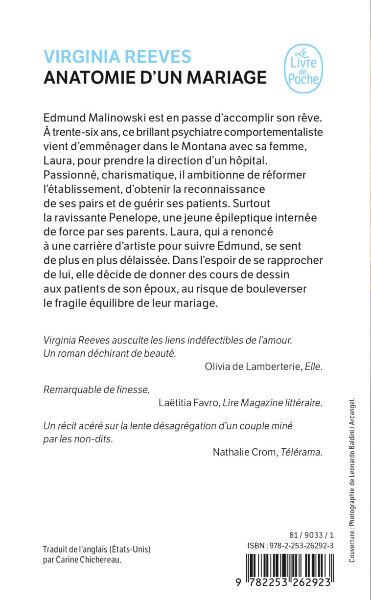 Anatomie d'un mariage - Virginia Reeves - LGF