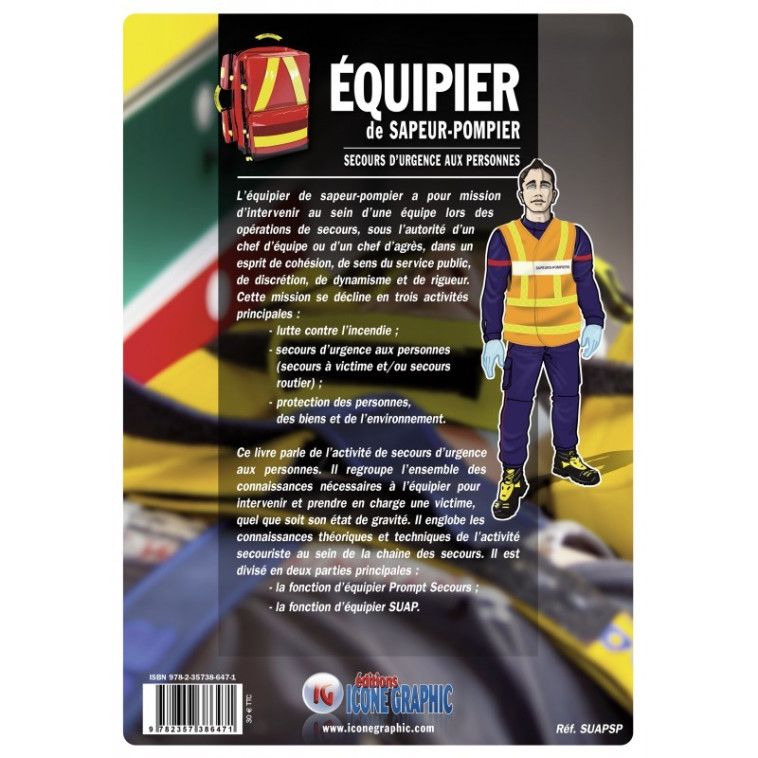 Livre "Equipier de Sapeur-Pompier - Secours d'urgence aux personnes" -  ICONE GRAPHIC Collectif - ICONE GRAPHIC