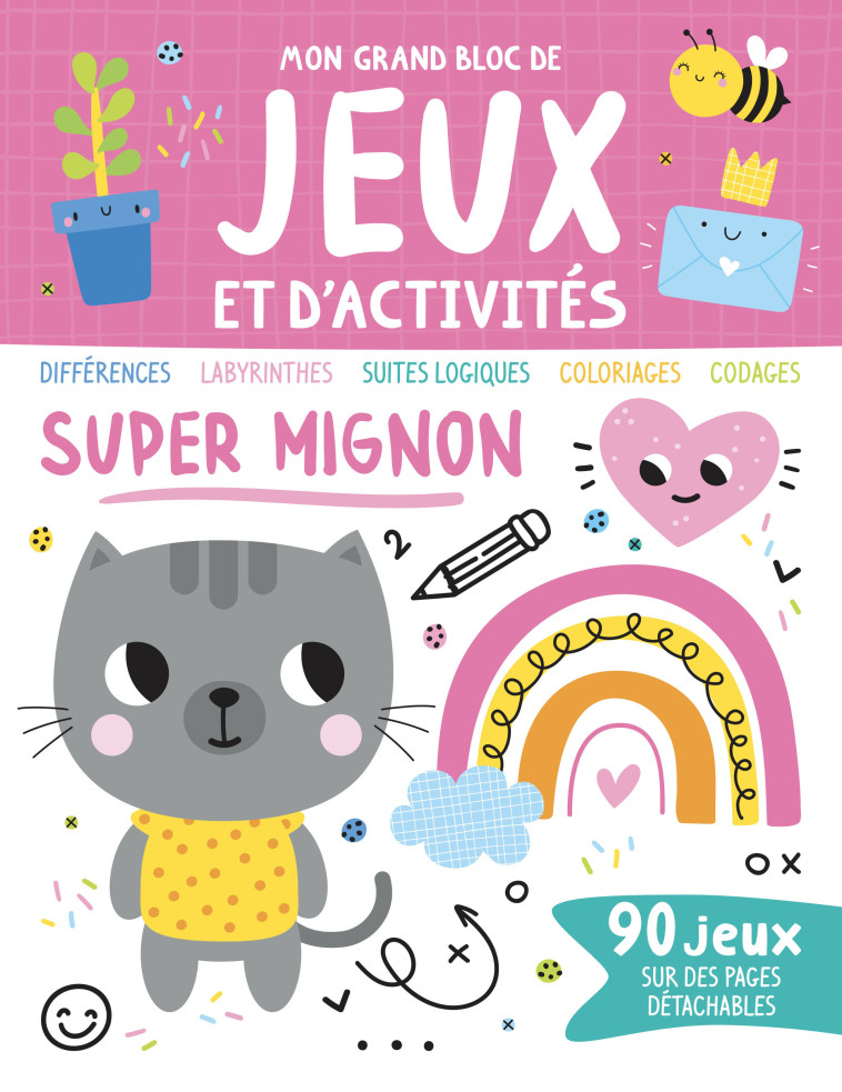 MON GRAND BLOC DE JEUX ET D'ACTIVITÉS - SUPER MIGNON -  Atelier Cloro - 1 2 3 SOLEIL