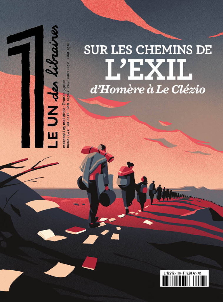 LE 1 DES LIBRAIRES -  SUR LES CHEMINS DE L'EXIL, D'HOMÈRE À LE CLEZIO -  Collectif - LE UN