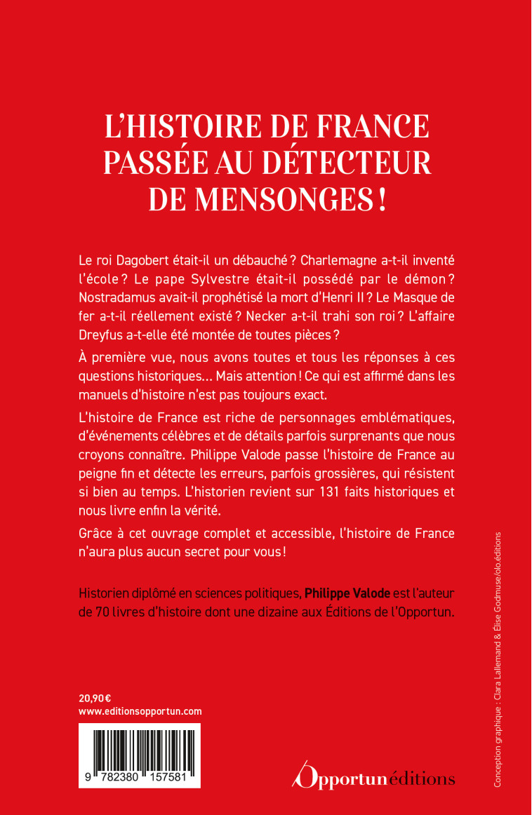 L'Histoire de France en 131 questions - Philippe Valode - OPPORTUN