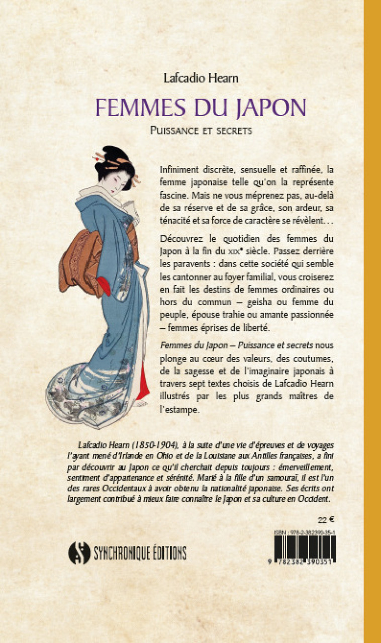 Femmes du Japon – Puissance et secrets - Lafcadio Hearn - SYNCHRONIQUE