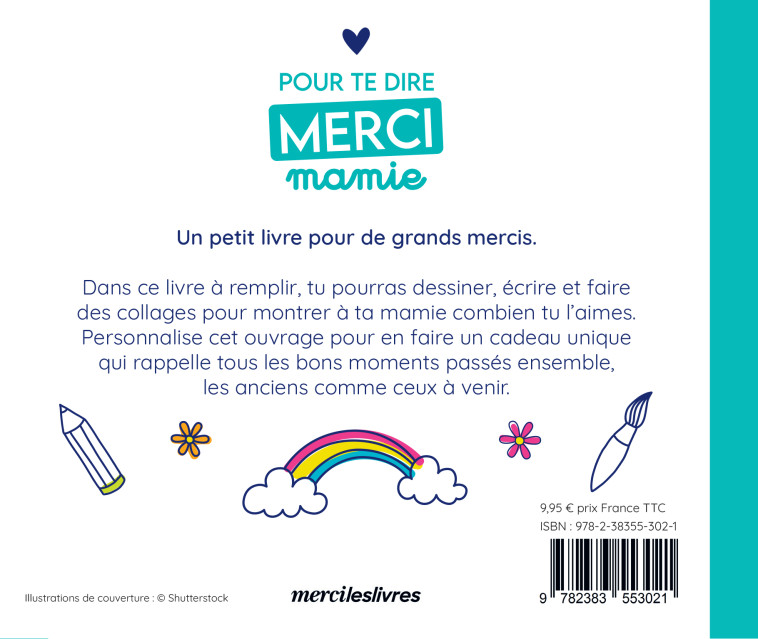 Pour te dire merci... Mamie -  Collectif - MERCILESLIVRES