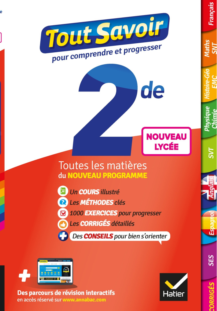 Tout savoir 2de Nouveau programme du Lycée - Tout en un - Jacques Bergeron - HATIER