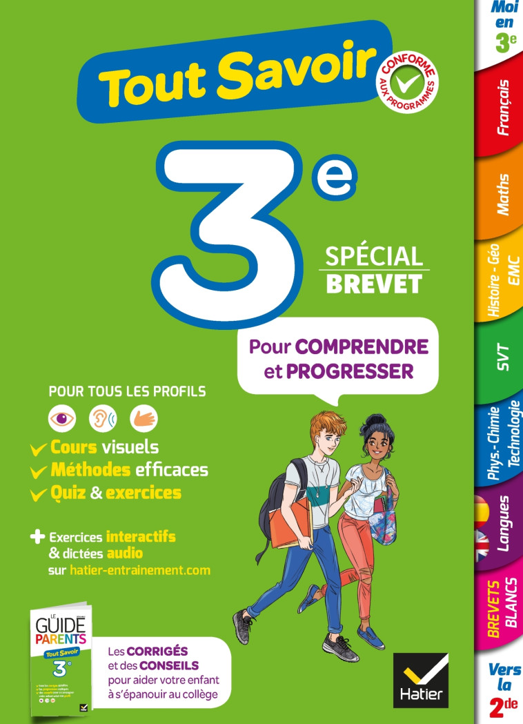 Tout savoir 3e Spécial brevet - Tout en un - Sandrine Aussourd - HATIER