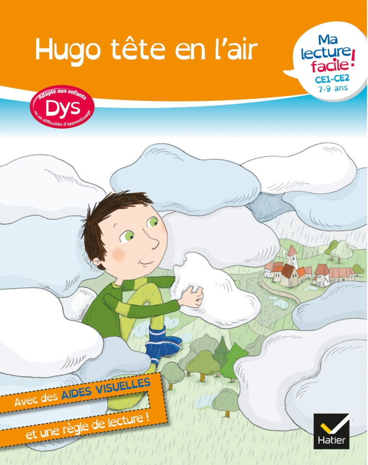 Ma lecture facile DYS CE1-CE2 : Hugo tête en l'air - Evelyne Barge - HATIER