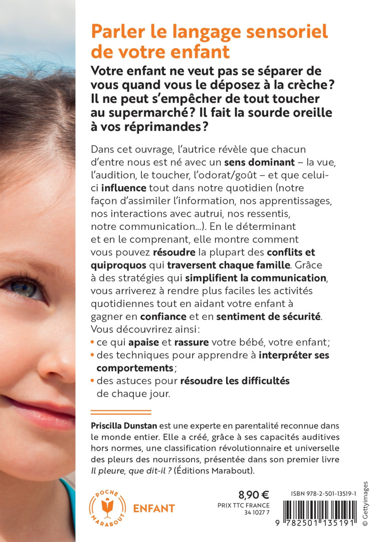 Comprendre le langage sensoriel de l'enfant - Priscilla Dunstan - MARABOUT