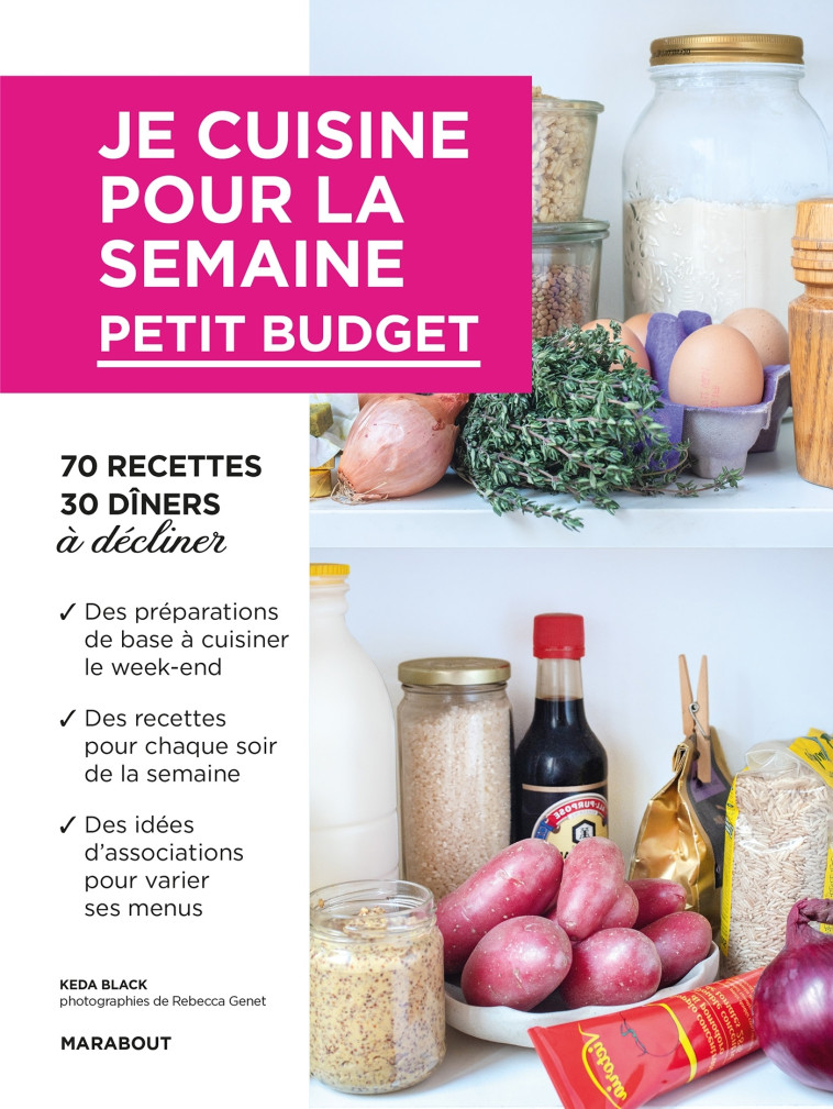 Je cuisine pour la semaine - Petit budget - Kéda Black - MARABOUT