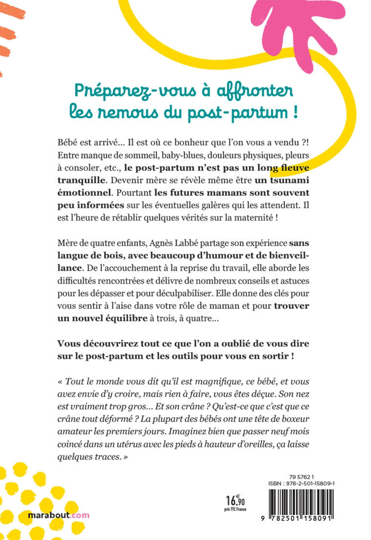 Guide de survie aux 100 jours après l'accouchement - Agnès Labbé - MARABOUT