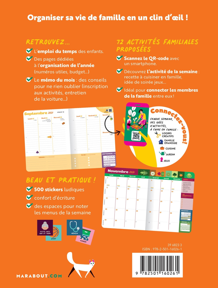 Agenda familial 2021-2022 -   - MARABOUT