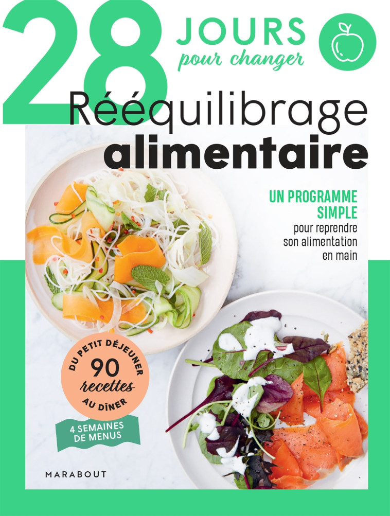 28 jours pour changer - Rééquilibrage alimentaire - Guillaume Marinette - MARABOUT