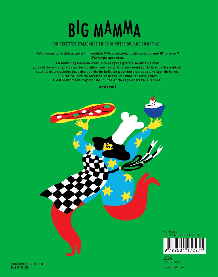 Big Mamma - Cuisine italienne en 30 minutes (douche comprise !) -  BIG MAMMA - MARABOUT