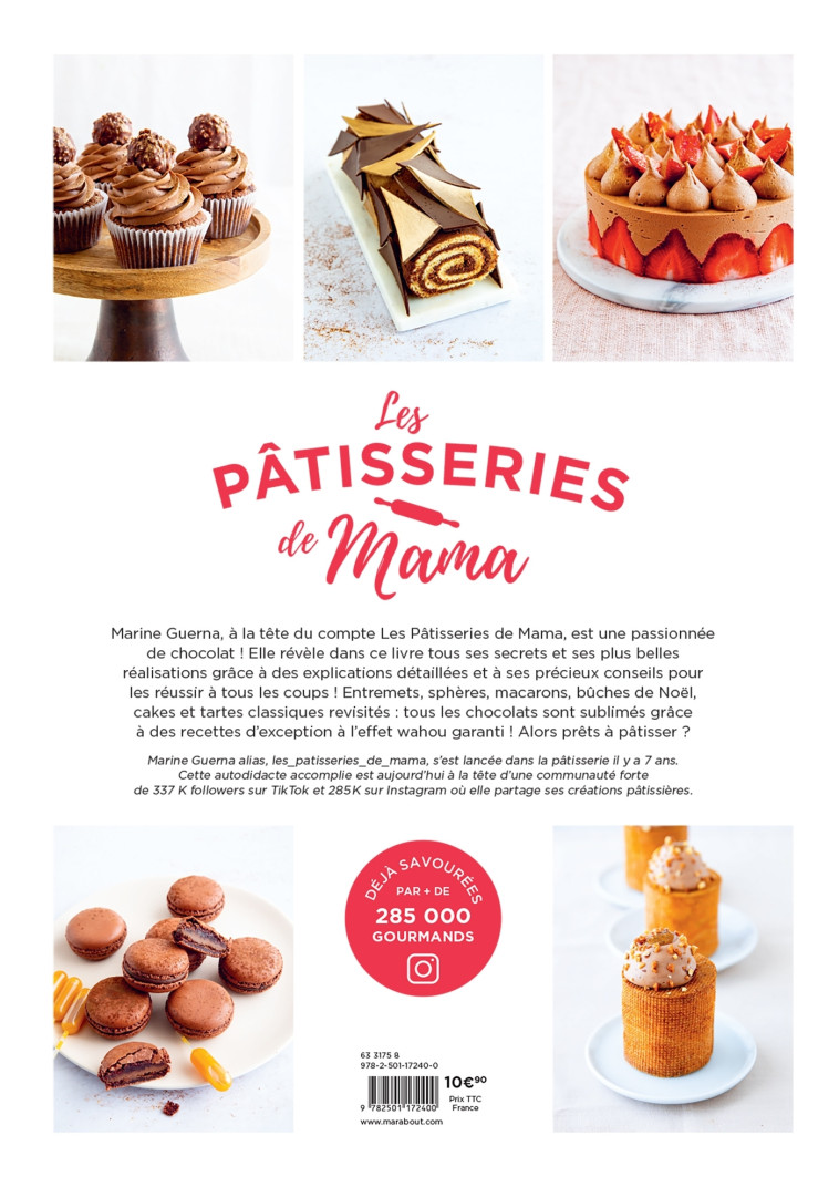 Les pâtisseries de Mama - Gâteaux au chocolat -  Les pâtisseries de Mama - MARABOUT