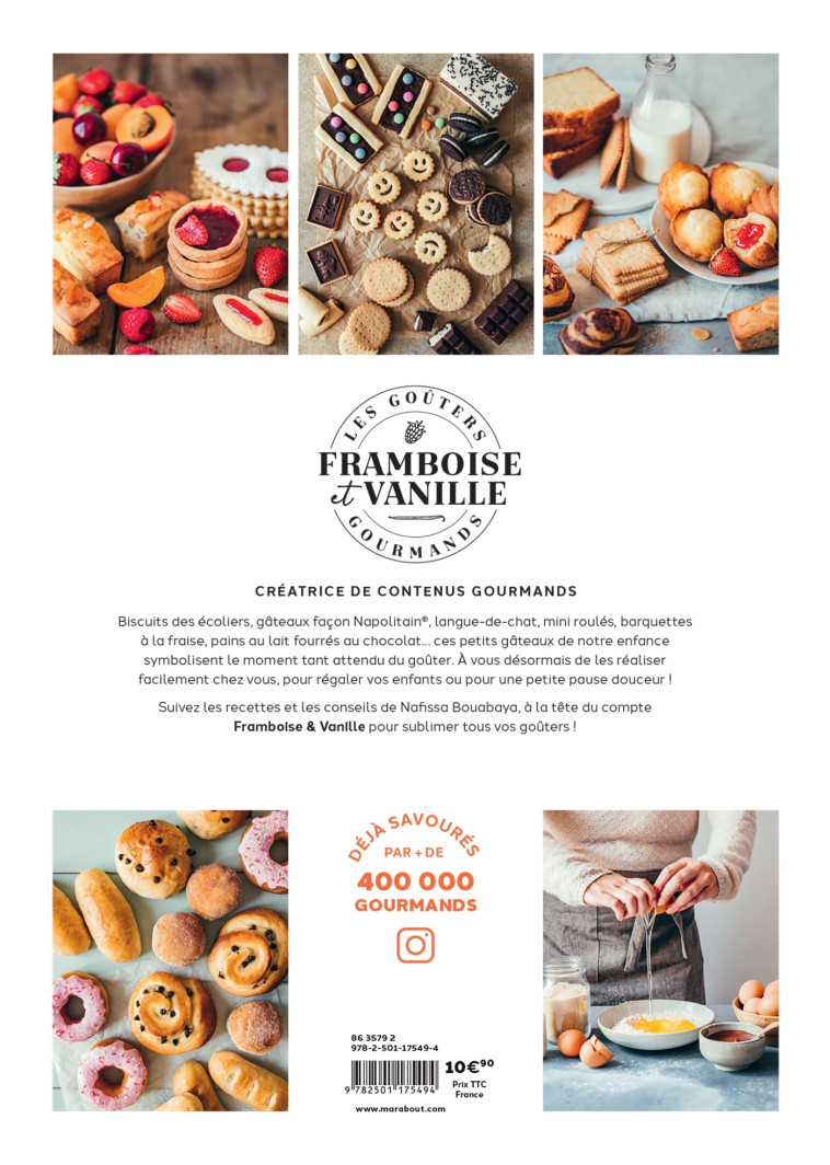 Les goûters de Framboise & Vanille - Petits gâteaux culte -  Framboise & Vanille - MARABOUT