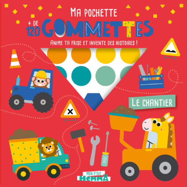 Ma pochette - Le Chantier - + de 120 gommettes -  Carotte et Compagnie - HEMMA