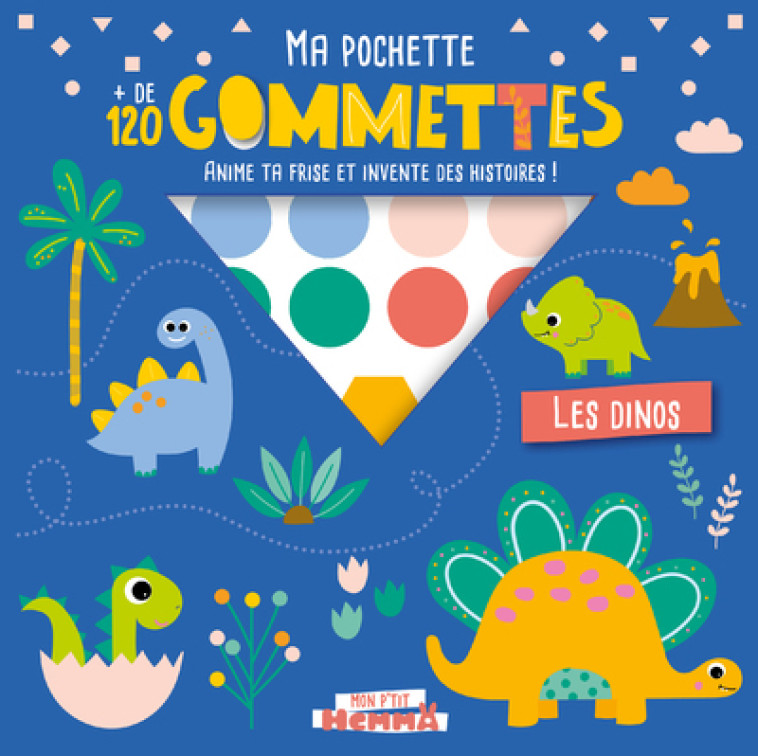 Ma pochette - Les Dinos - + de 120 gommettes -  Carotte et Compagnie - HEMMA