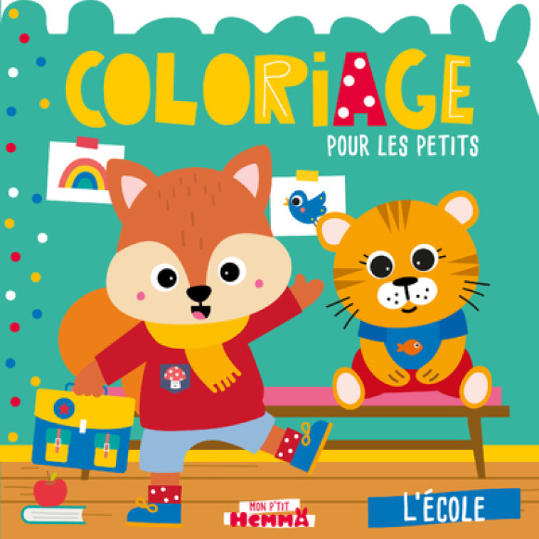 Coloriage pour les petits - L'école -  Carotte et Compagnie - HEMMA