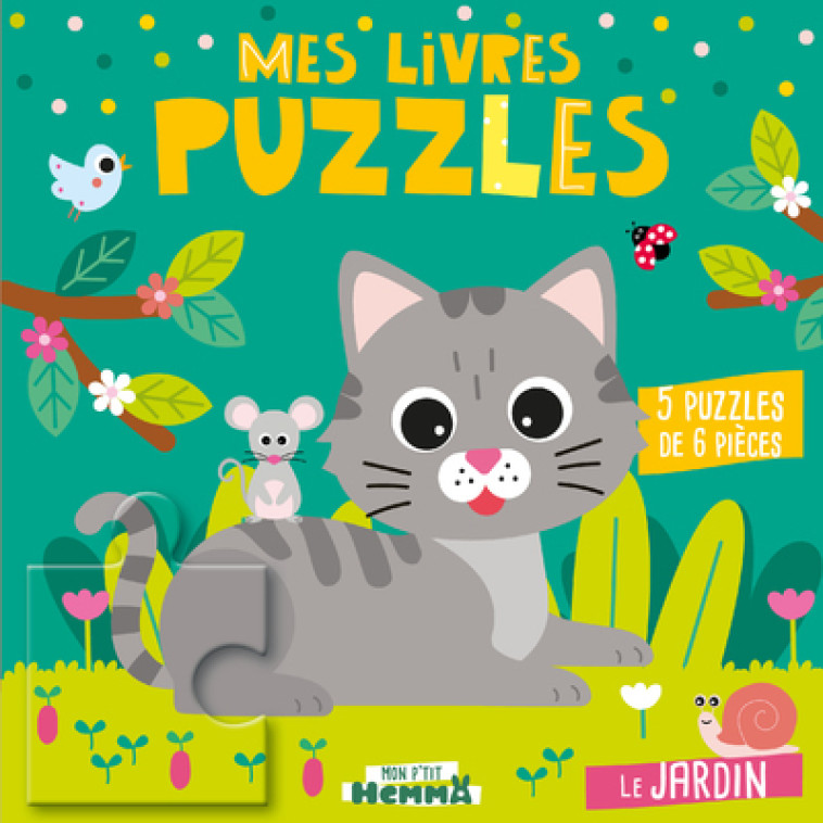 Mon P'tit Hemma - Mes Livres puzzles - Le jardin - 5 puzzles de 6 pièces -  Carotte et Compagnie - HEMMA