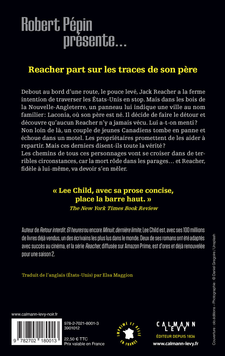 Les Temps du passé - Lee Child - CALMANN-LEVY