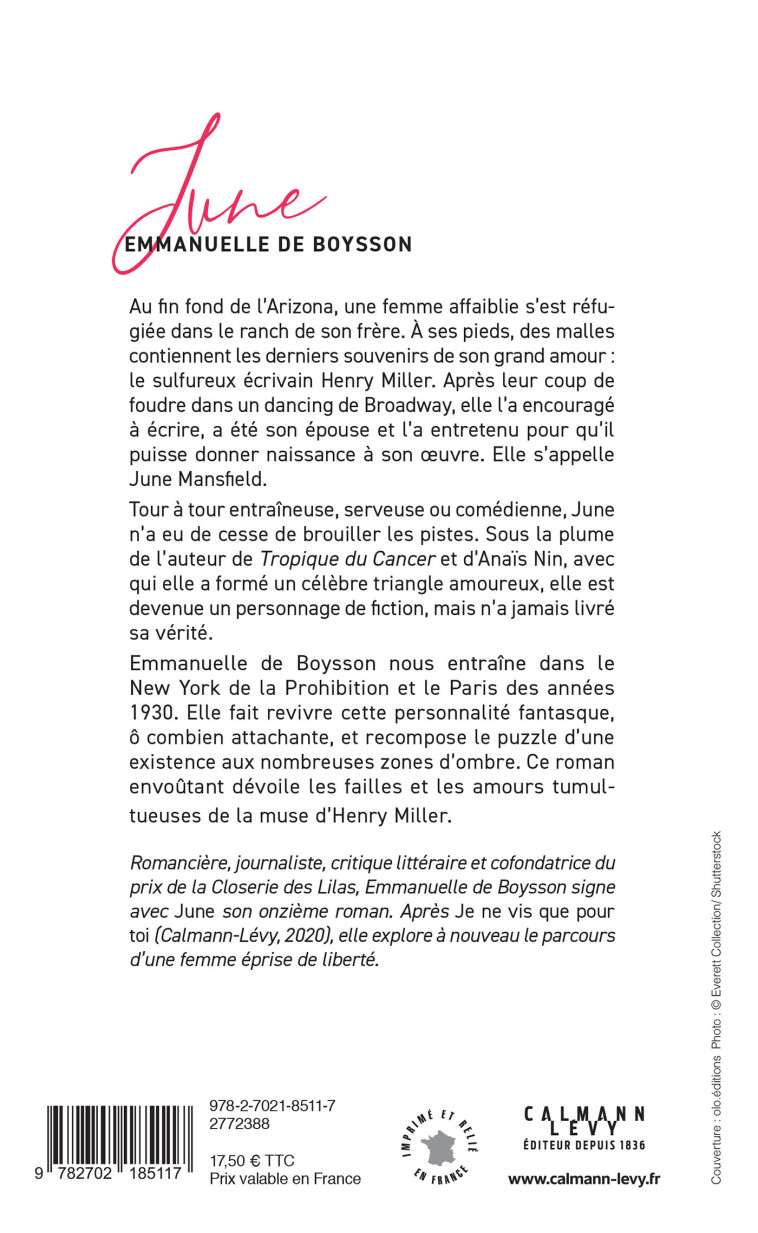 June - Emmanuelle Boysson - CALMANN-LEVY