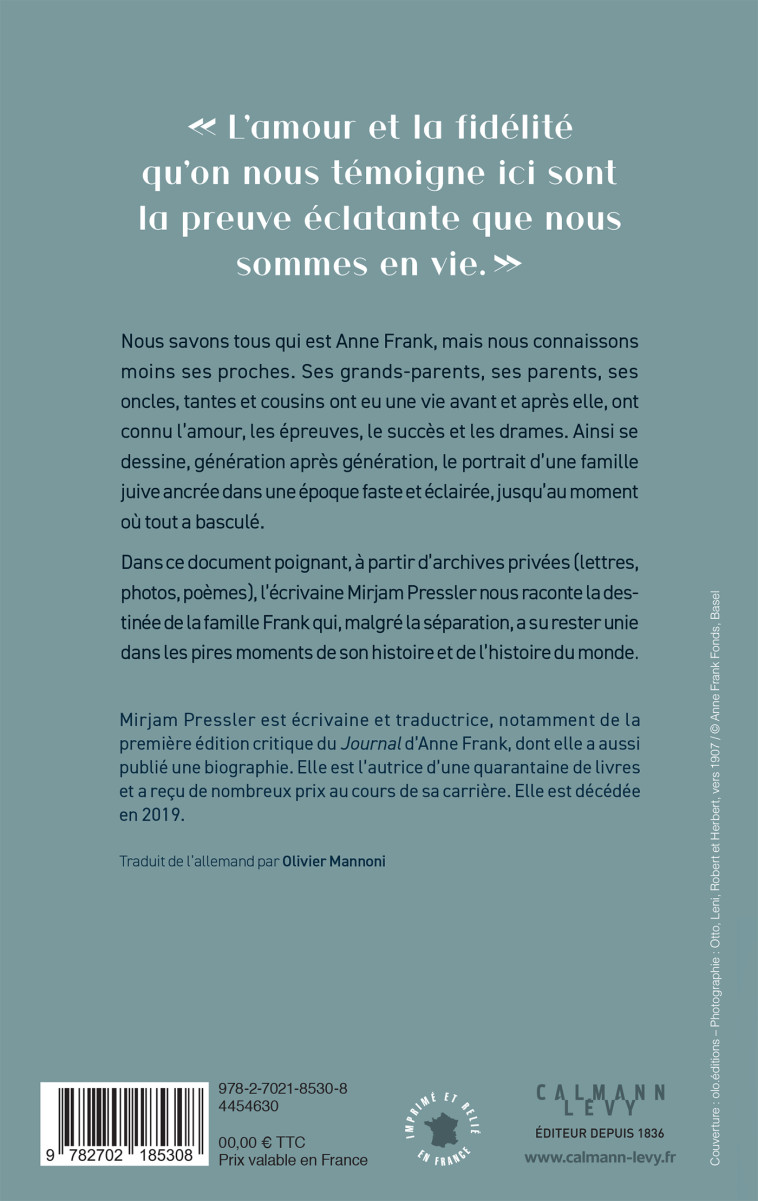 "Nous imaginions la vie autrement" - Mirjam Pressler - CALMANN-LEVY