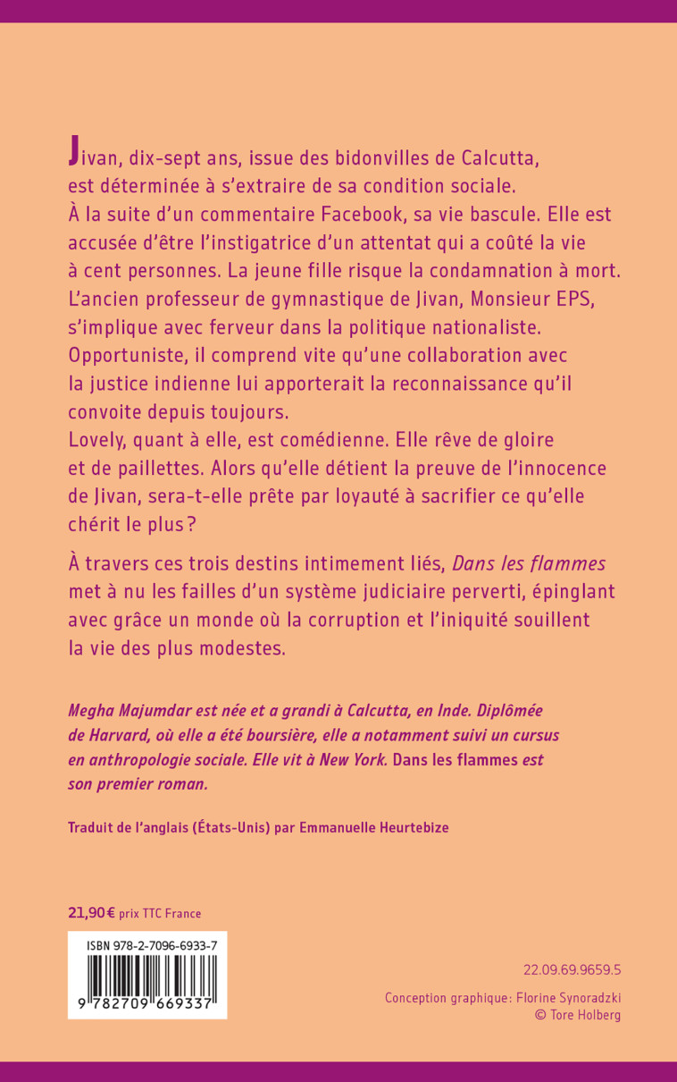 Dans les flammes - Megha Majumdar - LATTES