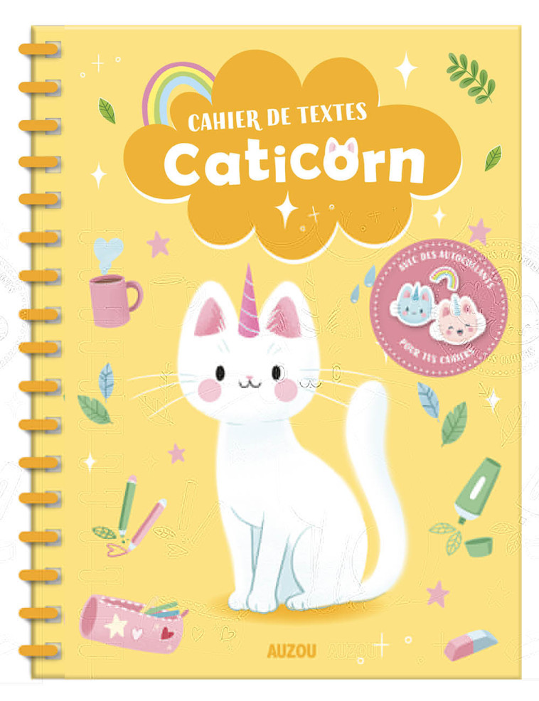 CAHIER DE TEXTES - CATICORN - Ophelie Ortal - AUZOU