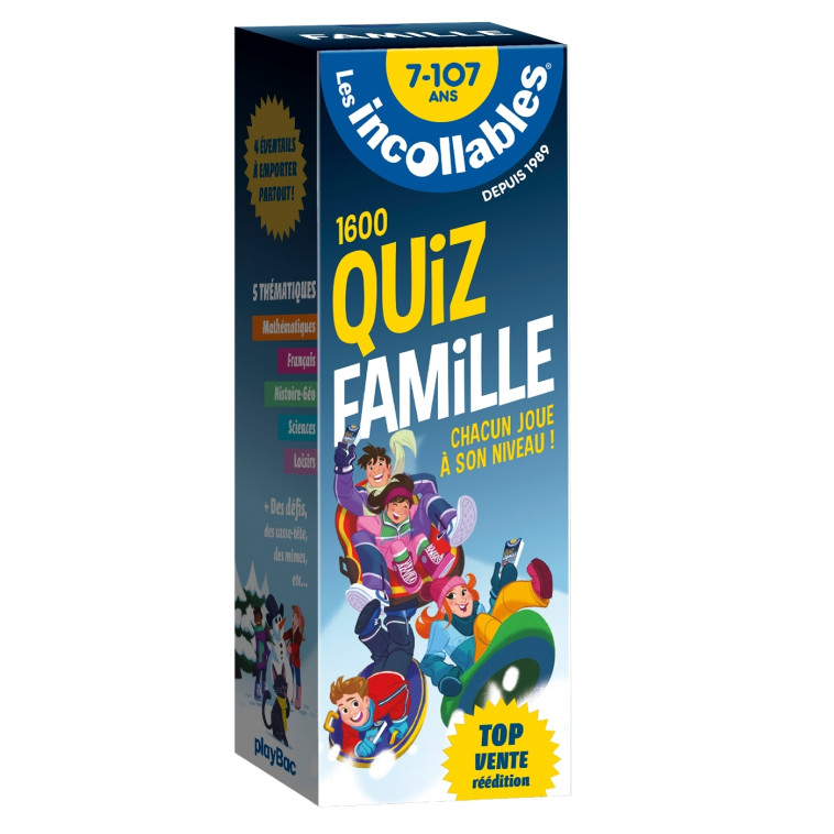 Les incollables - quiz famille - 7 à 107 ans - Réédition Hiver 2021 -  El Gunto - PLAY BAC