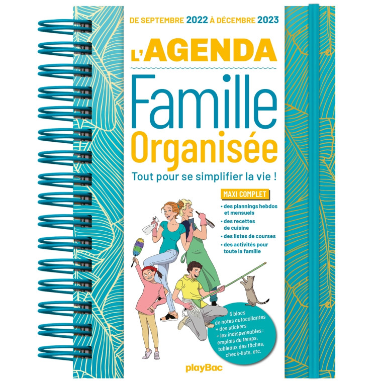 Agenda 2023 de la famille organisée ! (de sept. 2022 à déc. 2023) -  Playbac Éditions - PLAY BAC