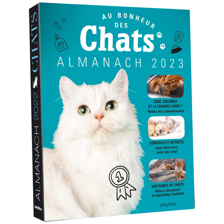 Almanach Chat 2023 -  Playbac Éditions - PLAY BAC