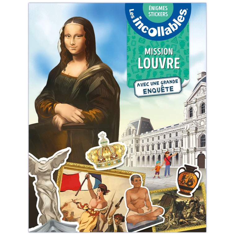 Les Incollables - Mission Louvre - Mes énigmes stickers -  El Gunto - PLAY BAC