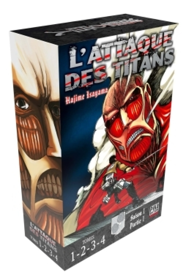 L'Attaque des Titans Coffret T01 à T04 - Hajime Isayama - PIKA