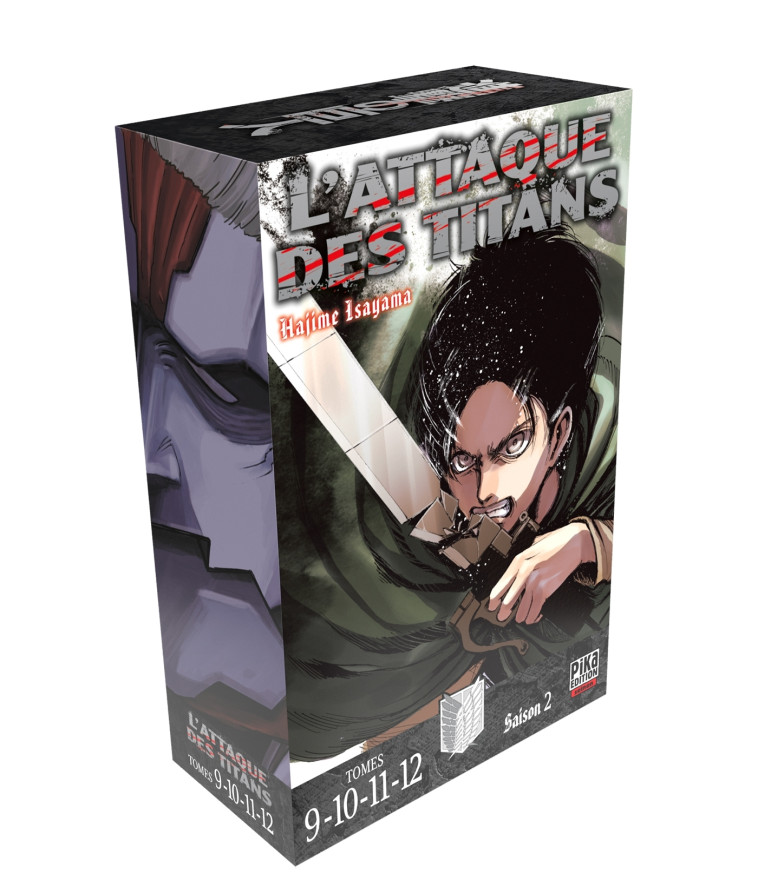 L'Attaque des Titans Coffret T09 à T12 - Hajime Isayama - PIKA