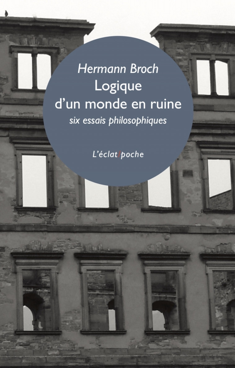 Logique d'un monde en ruine - Six essais philosophiques - Hermann BROCH - ECLAT