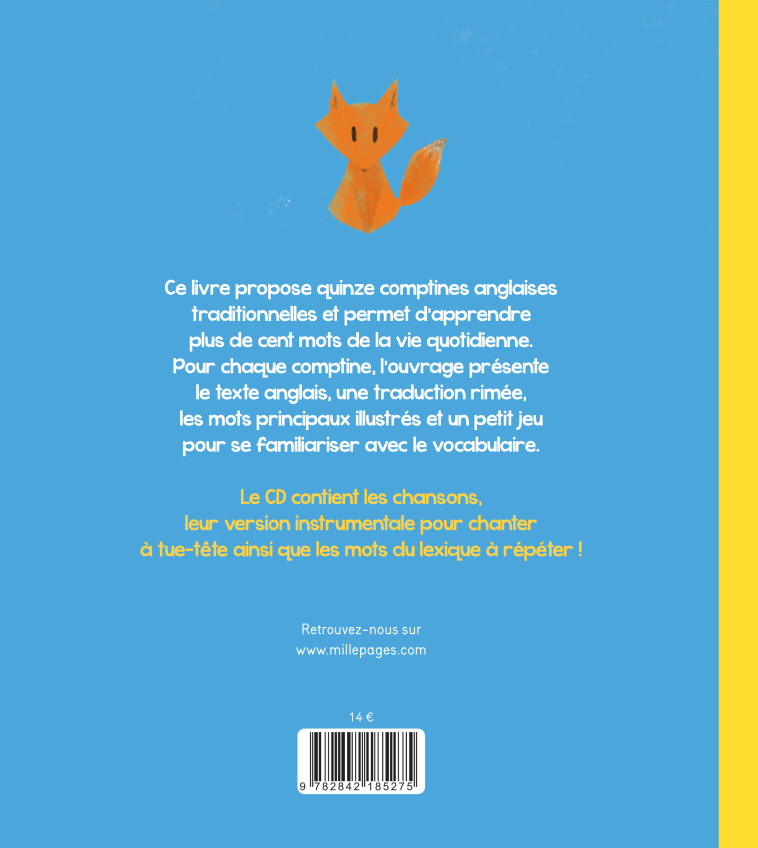 Mes comptines anglaises -  Collectif - MILLEPAGES