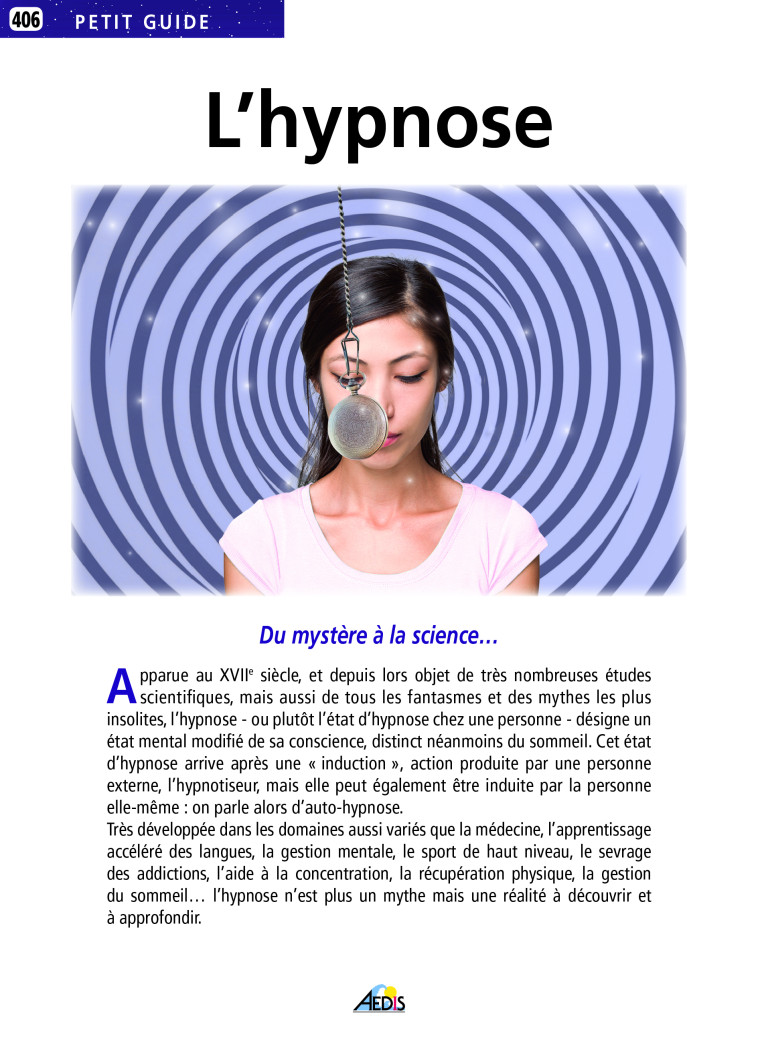 L'hypnose -  Collectif - AEDIS