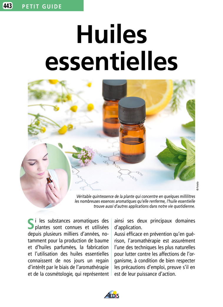 Les huiles essentielles -  Collectif - AEDIS