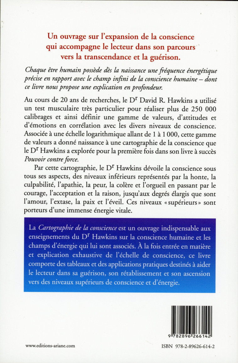 Cartographie de la conscience - Une échelle de conscience éprouvée pour la réalisation de votre plein potentiel - David R. Hawkins - ARIANE