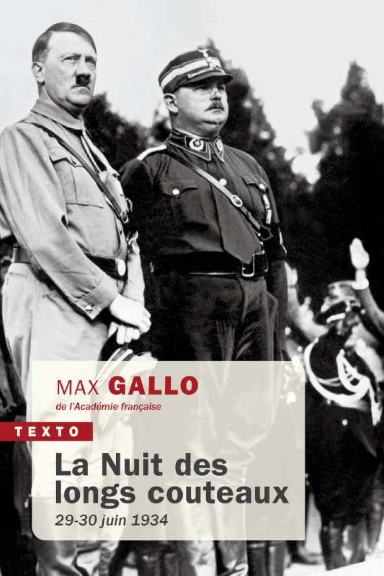 La nuit des longs couteaux -  GALLO MAX - TALLANDIER