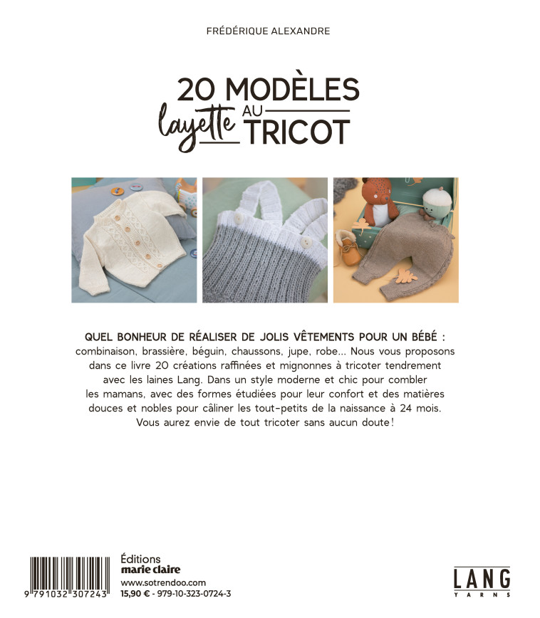 20 modèles layette au tricot -  Collectif - MARIE-CLAIRE