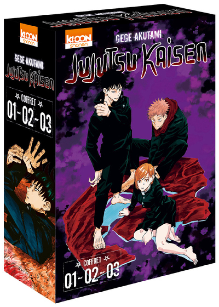 Coffret Jujutsu Kaisen vol. 1 à 3 - Gege Akutami - KI-OON