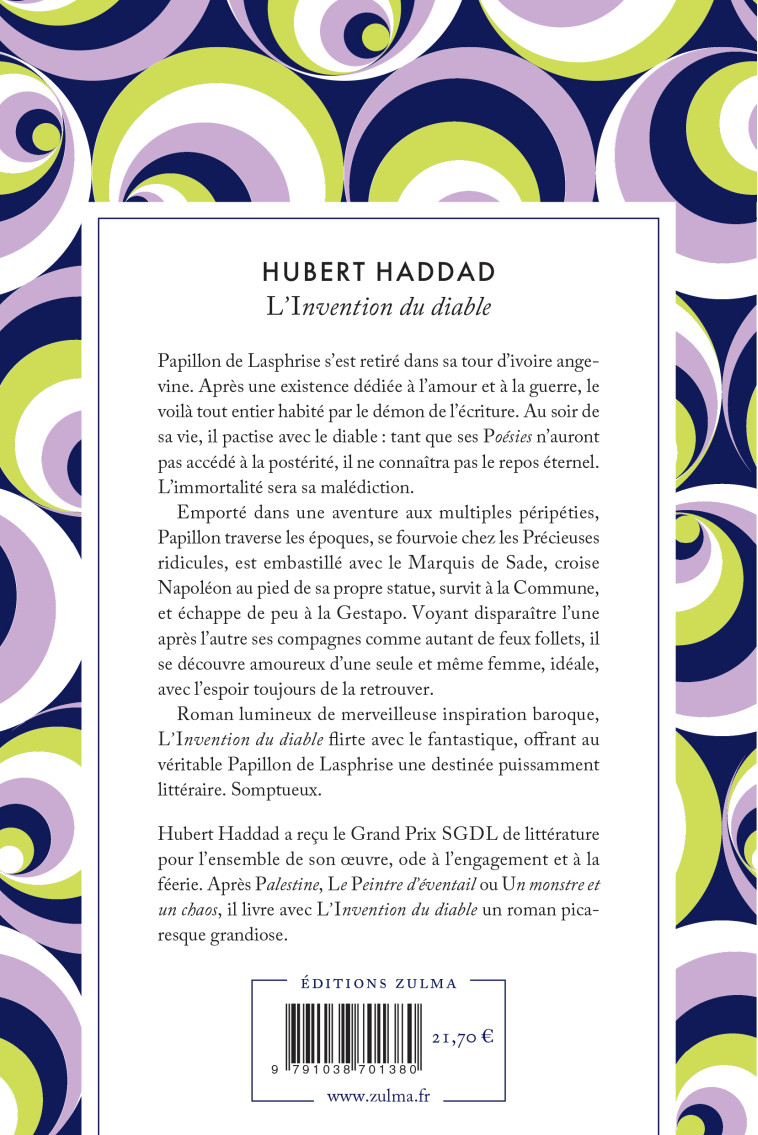 L’invention du diable - Hubert Haddad - ZULMA