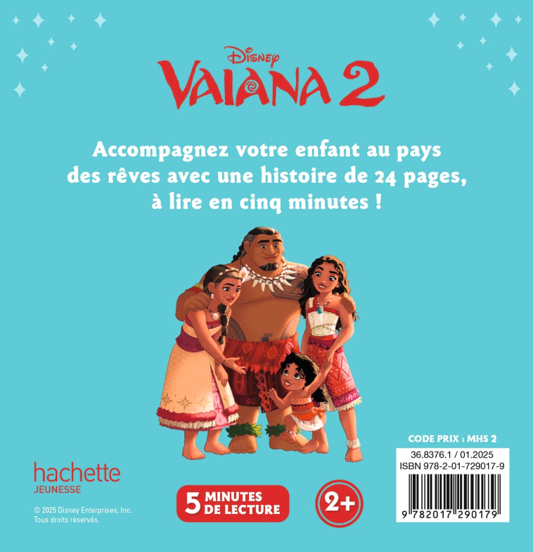 VAIANA 2 - Mon Histoire du Soir - L'histoire du film - Disney -  - DISNEY HACHETTE